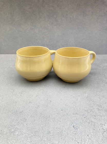 【未使用品】ノリタケ FOLKSTONE 黄土色 カップ＆ソーサー6客 1215-703