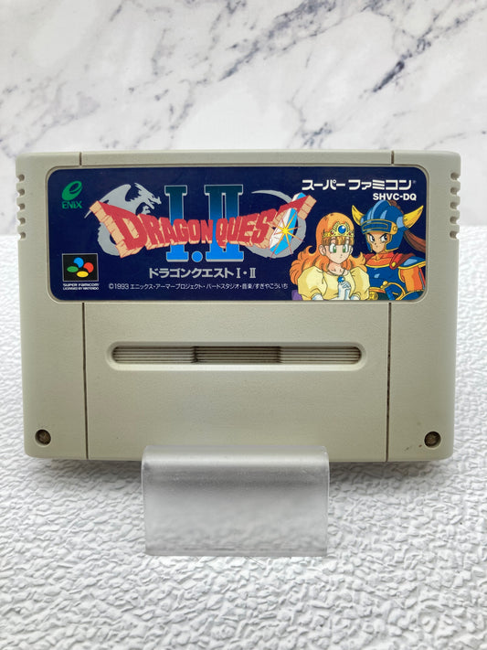 SFC スーパーファミコン用ソフト ドラゴンクエスト1・2 動作品 1224-709