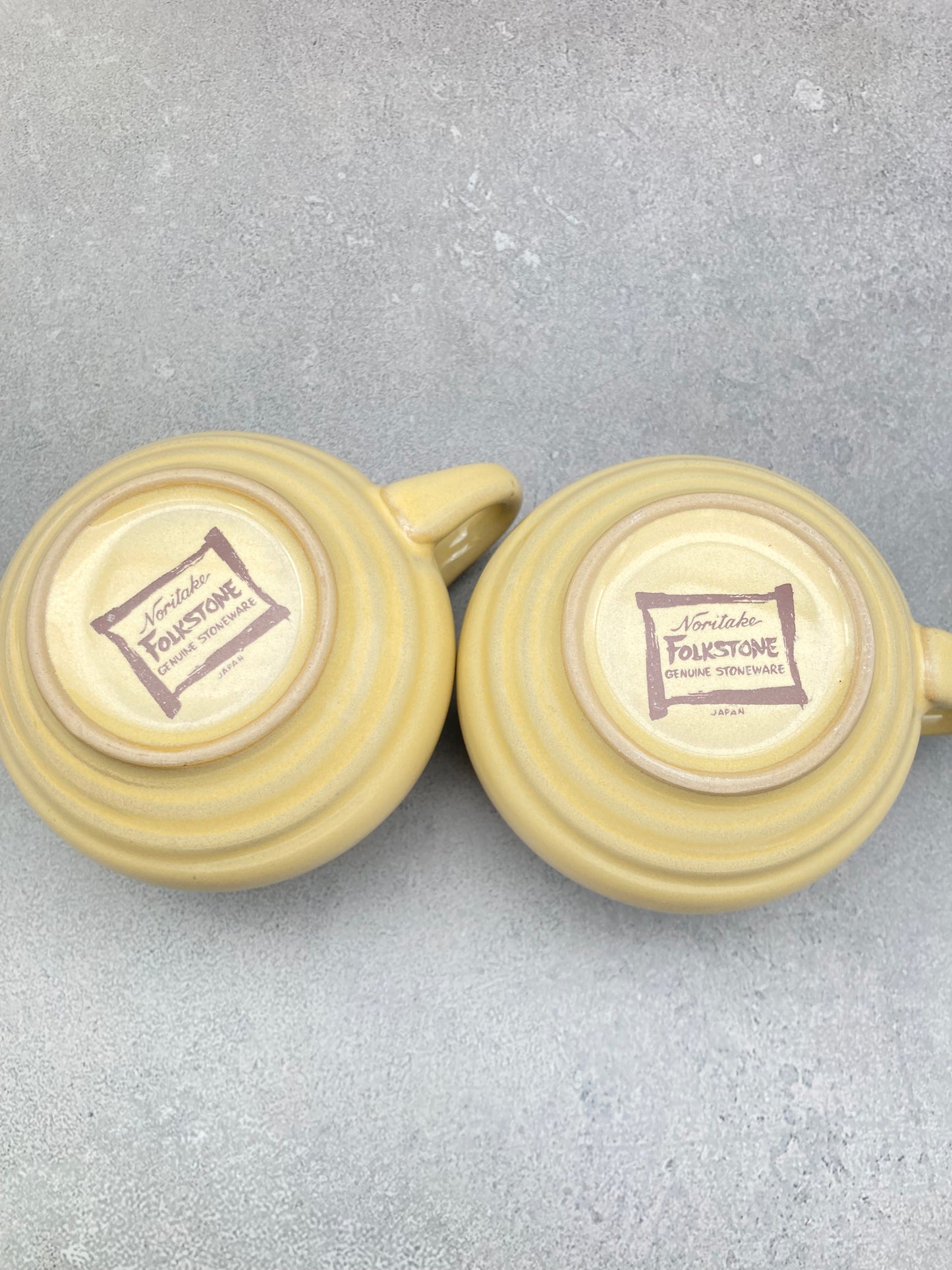 【未使用品】ノリタケ FOLKSTONE 黄土色 カップ＆ソーサー6客 1215-703