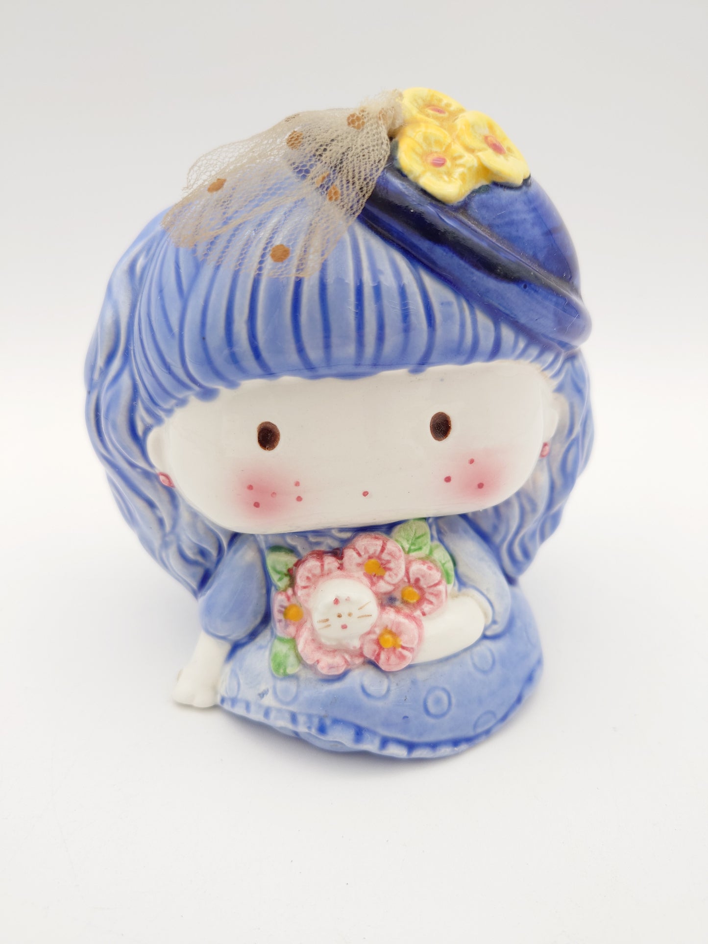 コトブキ KOTOBUKI 花を持つ少女 貯金箱 1211-711