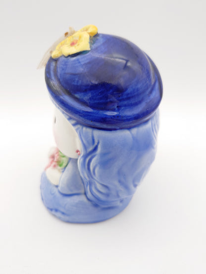 コトブキ KOTOBUKI 花を持つ少女 貯金箱 1211-711