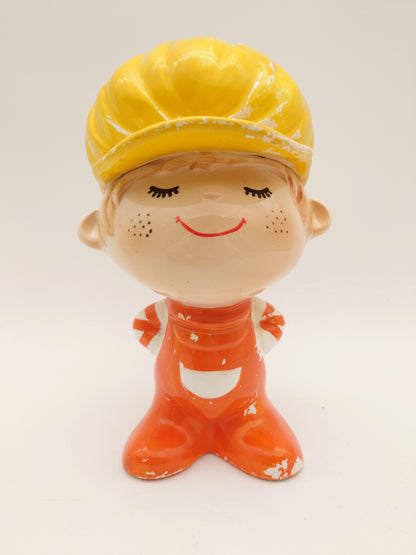 水森亜土 亜土ちゃん 貯金箱 70年代 1210-703