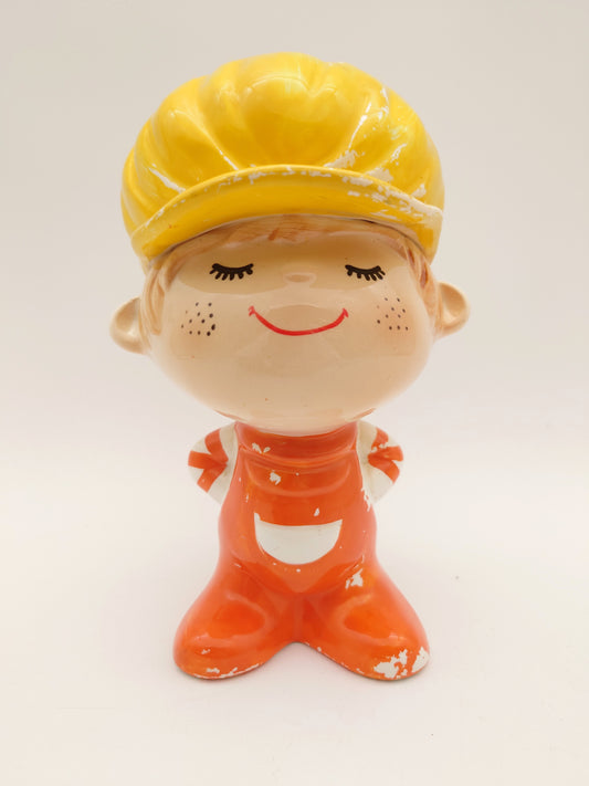 水森亜土 亜土ちゃん 貯金箱 70年代製 1210-703