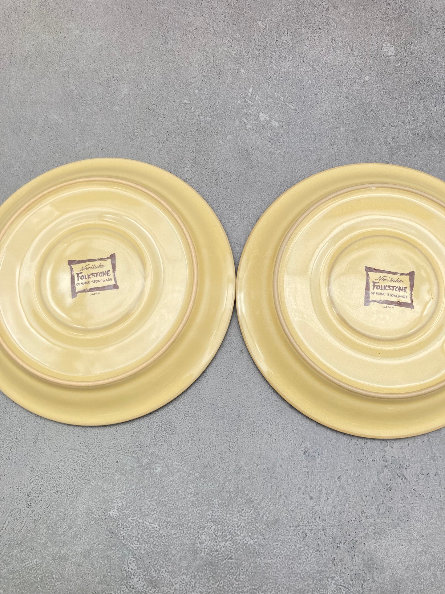 【未使用品】ノリタケ FOLKSTONE 黄土色 カップ＆ソーサー6客 1215-703