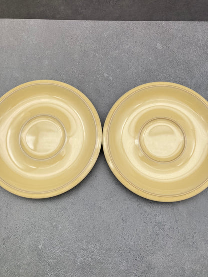 【未使用品】ノリタケ FOLKSTONE 黄土色 カップ＆ソーサー6客 1215-703