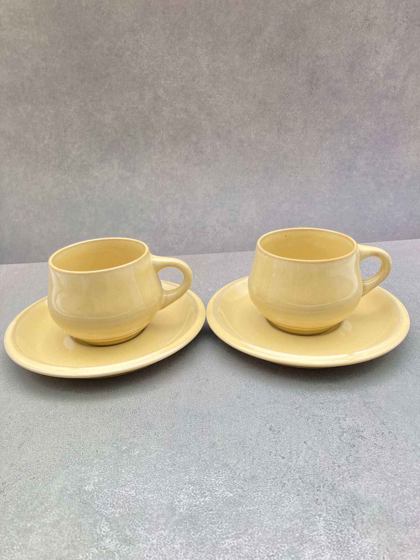 【未使用品】ノリタケ FOLKSTONE 黄土色 カップ＆ソーサー6客 1215-703