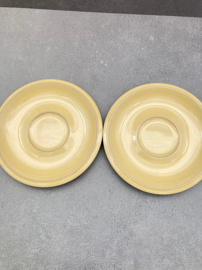 【未使用品】ノリタケ FOLKSTONE 黄土色 カップ＆ソーサー6客 1215-703