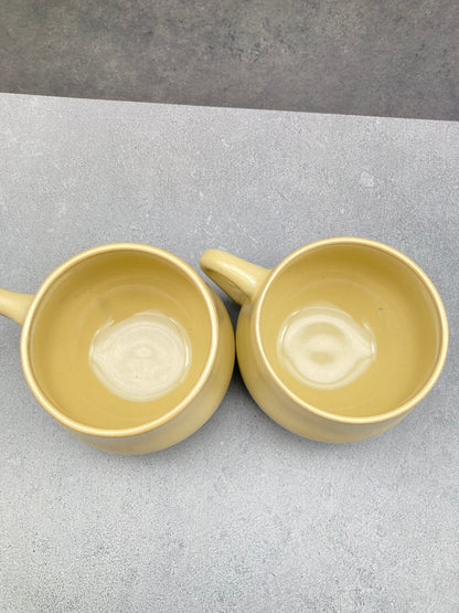 【未使用品】ノリタケ FOLKSTONE 黄土色 カップ＆ソーサー6客 1215-703