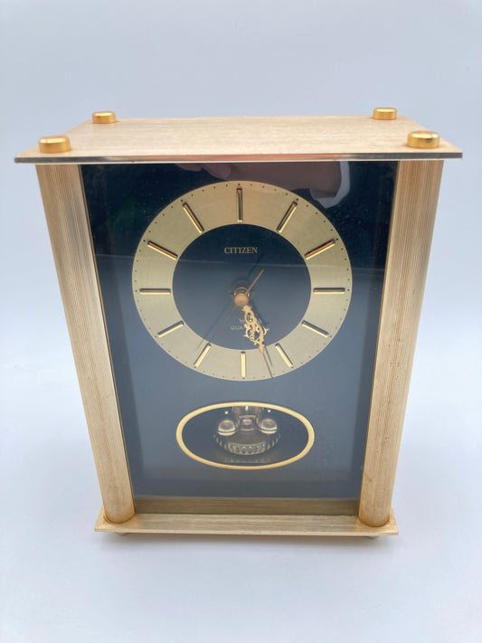 CITIZEN 置き時計 ゴールドカラー 1211-701