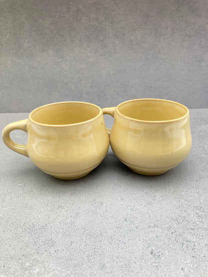 【未使用品】ノリタケ FOLKSTONE 黄土色 カップ＆ソーサー6客 1215-703