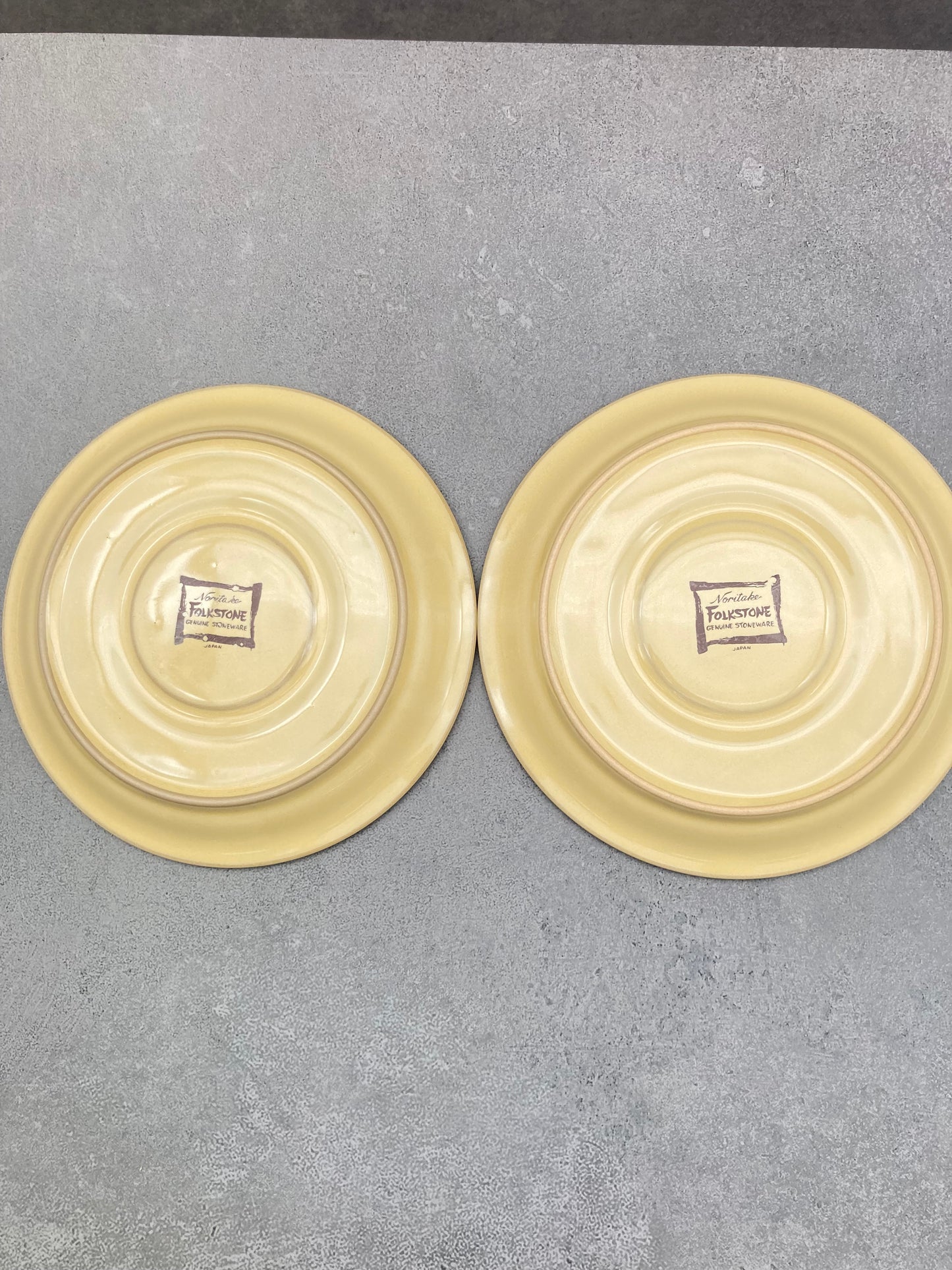 【未使用品】ノリタケ FOLKSTONE 黄土色 カップ＆ソーサー6客 1215-703