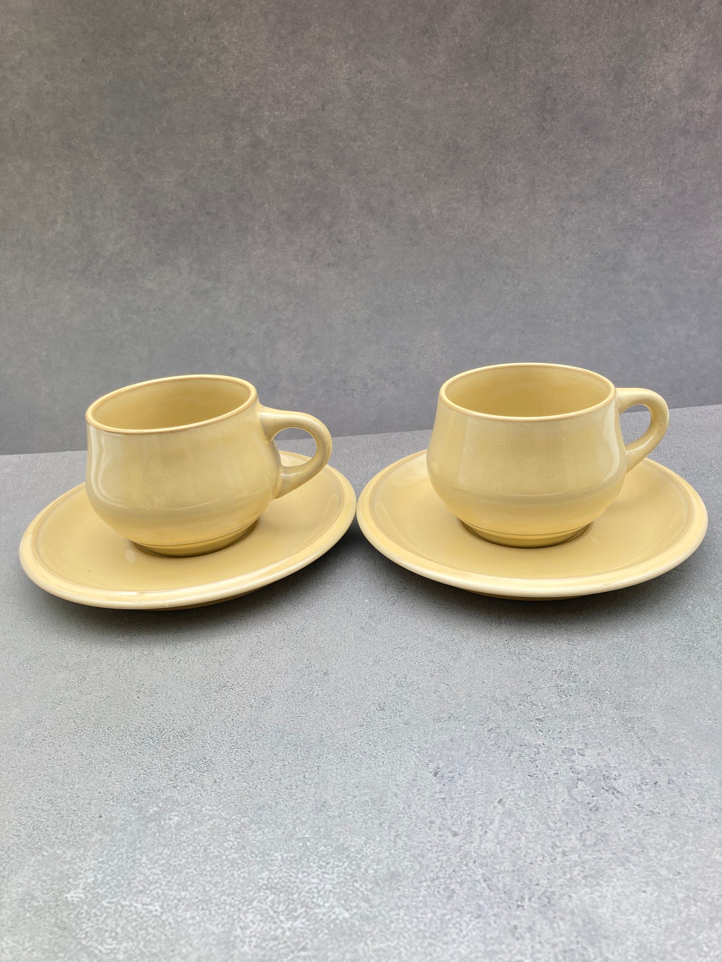 【未使用品】ノリタケ FOLKSTONE 黄土色 カップ＆ソーサー6客 1215-703