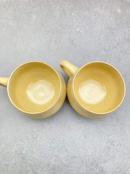 【未使用品】ノリタケ FOLKSTONE 黄土色 カップ＆ソーサー6客 1215-703