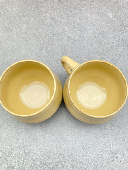 【未使用品】ノリタケ FOLKSTONE 黄土色 カップ＆ソーサー6客 1215-703