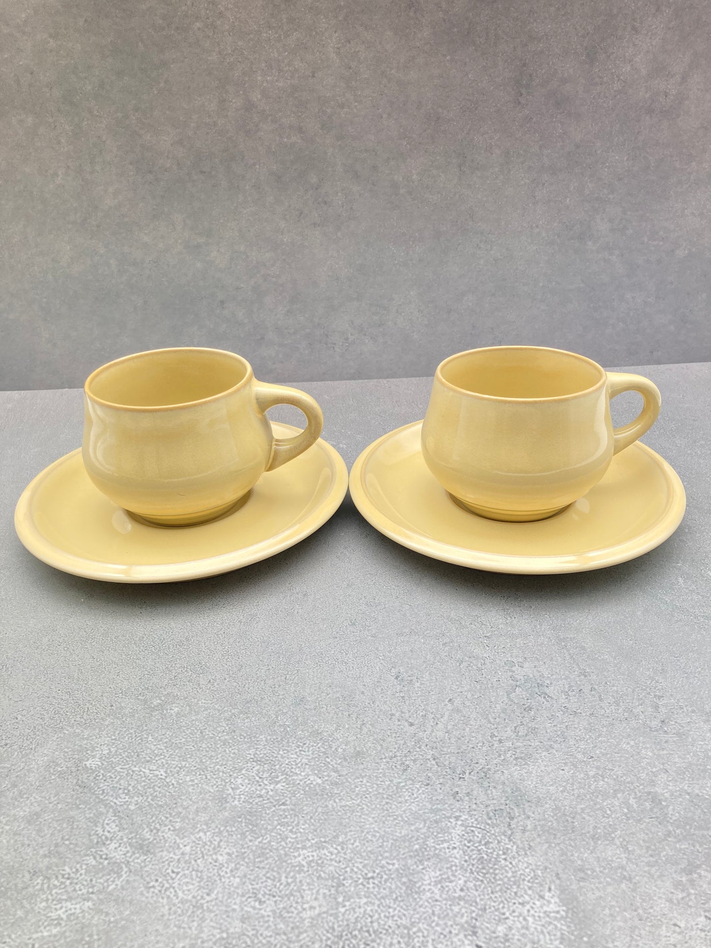 【未使用品】ノリタケ FOLKSTONE 黄土色 カップ＆ソーサー6客 1215-703