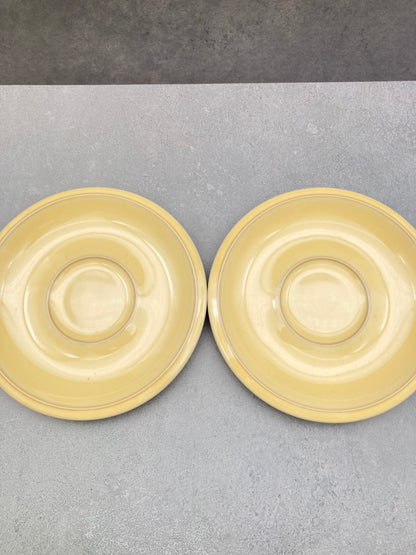 【未使用品】ノリタケ FOLKSTONE 黄土色 カップ＆ソーサー6客 1215-703