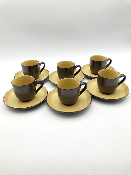 【未使用品】ノリタケ FOLKSTONE Dishwasher Safe カップ＆ソーサー6客 1215-702