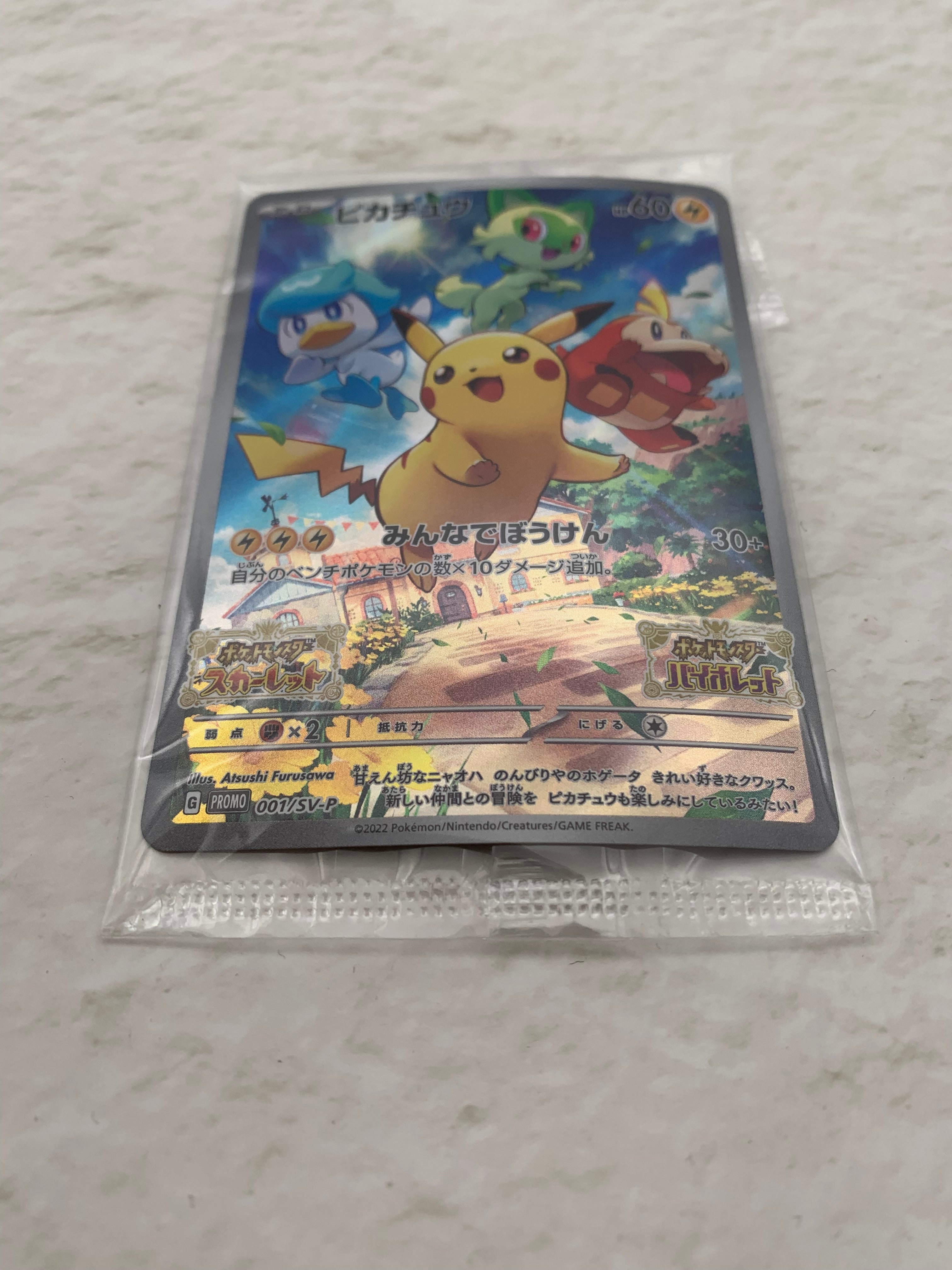 ポケモンカード ピカチュウ プロモ SV-P みんなでぼうけん 未開封 0205