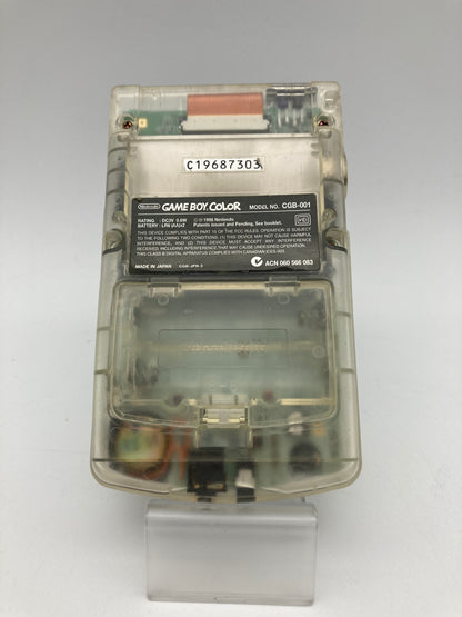 Nintendo ゲームボーイカラー スケルトン本体 動作品ゲームソフト付き 1111-408