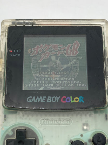 Nintendo ゲームボーイカラー スケルトン本体 動作品ゲームソフト付き 1111-408