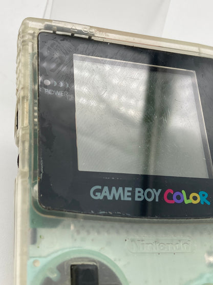 Nintendo ゲームボーイカラー スケルトン本体 動作品ゲームソフト付き 1111-408