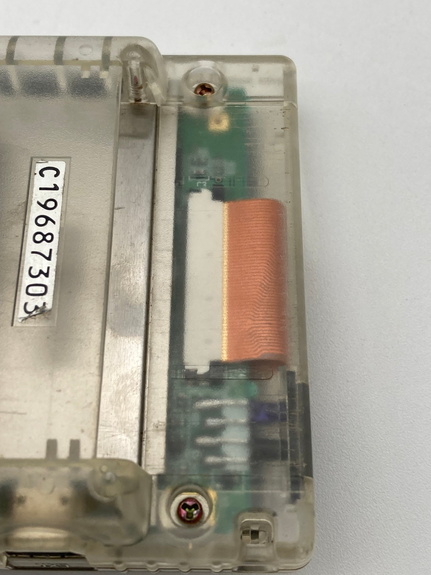 Nintendo ゲームボーイカラー スケルトン本体 動作品ゲームソフト付き 1111-408