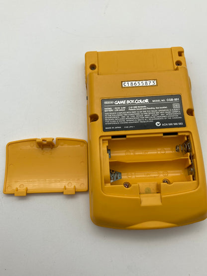 Nintendo ゲームボーイカラー イエロー本体 動作品ゲームソフト付き 1111-409