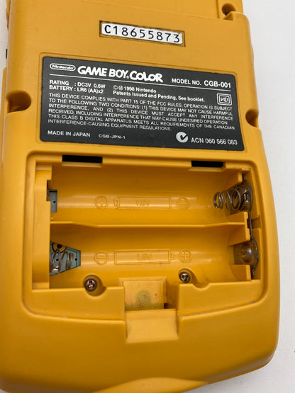Nintendo ゲームボーイカラー イエロー本体 動作品ゲームソフト付き 1111-409