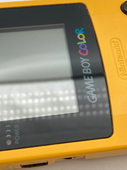 Nintendo ゲームボーイカラー イエロー本体 動作品ゲームソフト付き 1111-409