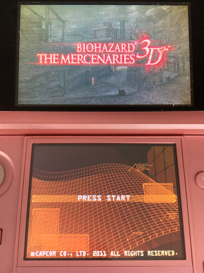 ニンテンドー 3DS ゲームソフト バイオハザード リベレーションズ　ザ・マーセナリーズ3D 2点セット 1204-426