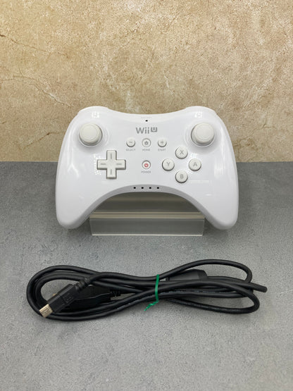 Nintendo WiiU ウィーユー プロコントローラー WUP-005 ホワイト 0114-402