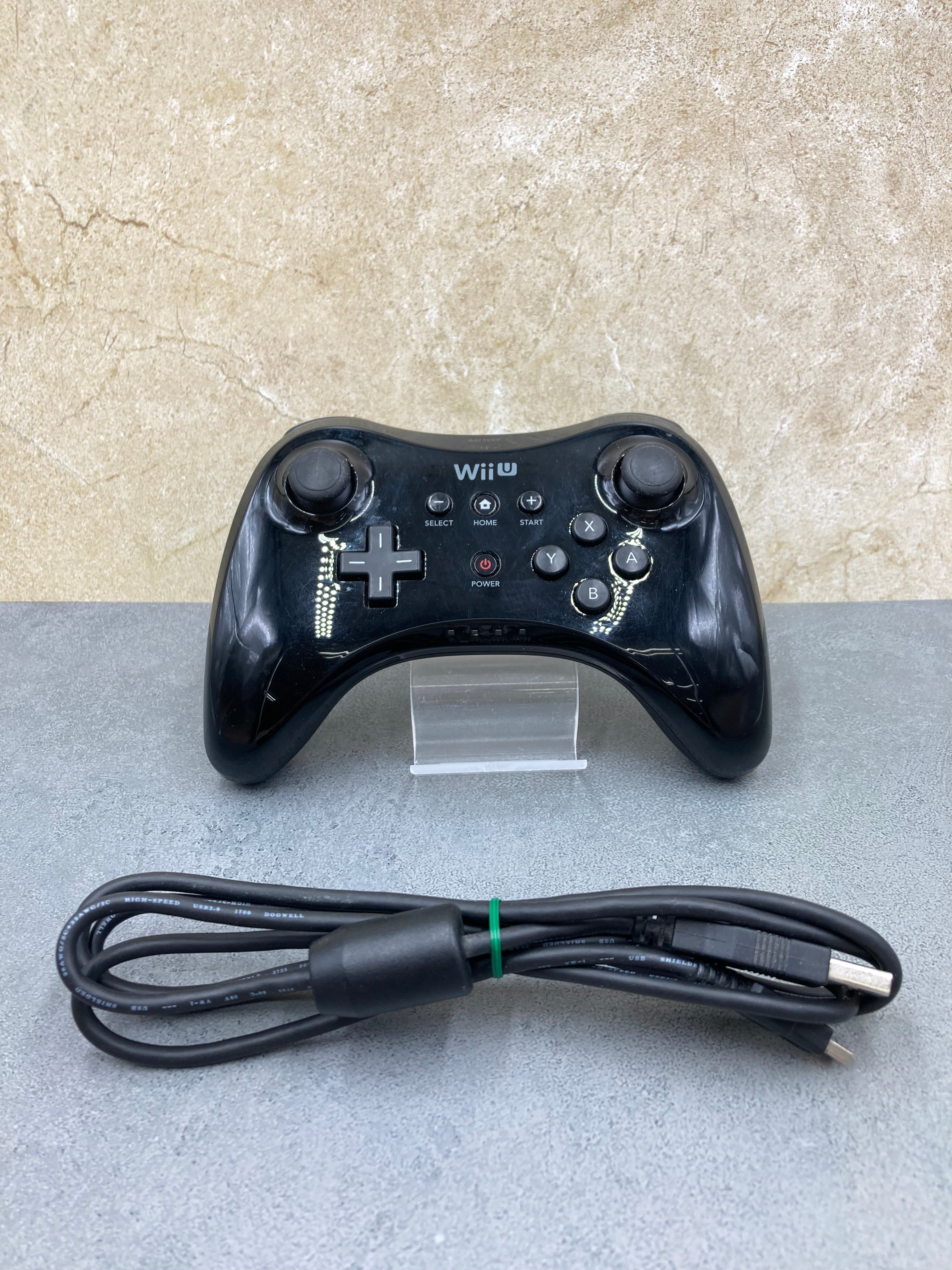 Nintendo WiiU ウィーユー プロコントローラー WUP-005 ブラック 0114