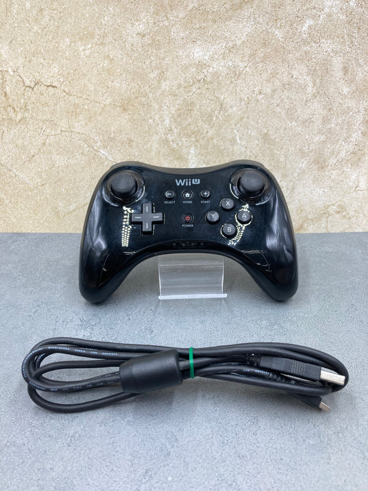 Nintendo WiiU ウィーユー プロコントローラー WUP-005 ブラック 0114-403