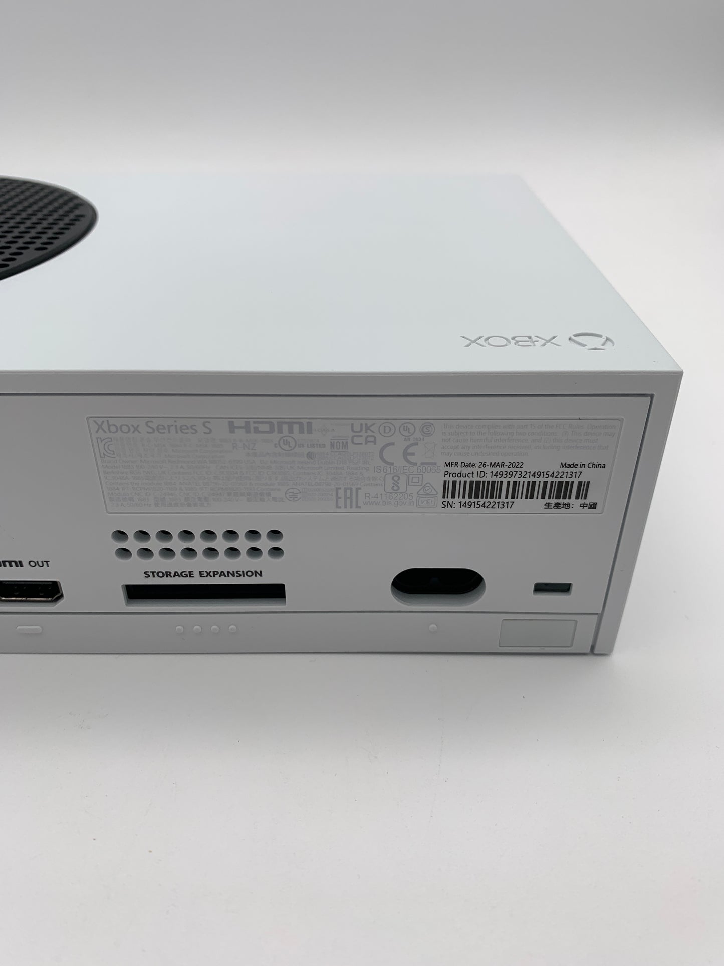 [動作OK]マイクロソフト Microsoft Xbox series S 512GB 本体 シリーズ専用 純正コントローラー付属  1031-205