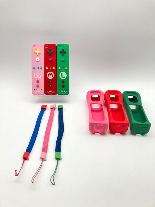 ニンテンドー Wii リモコン モーションプラス マリオ/ルイージ/ピーチ姫 3本セット 1015-405