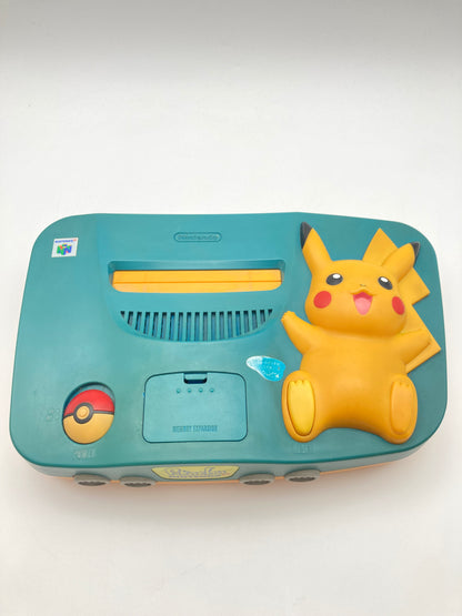 ニンテンドー 64 本体 ポケモン ピカチュウ ブルー動作OK 付属品付き 1017-404
