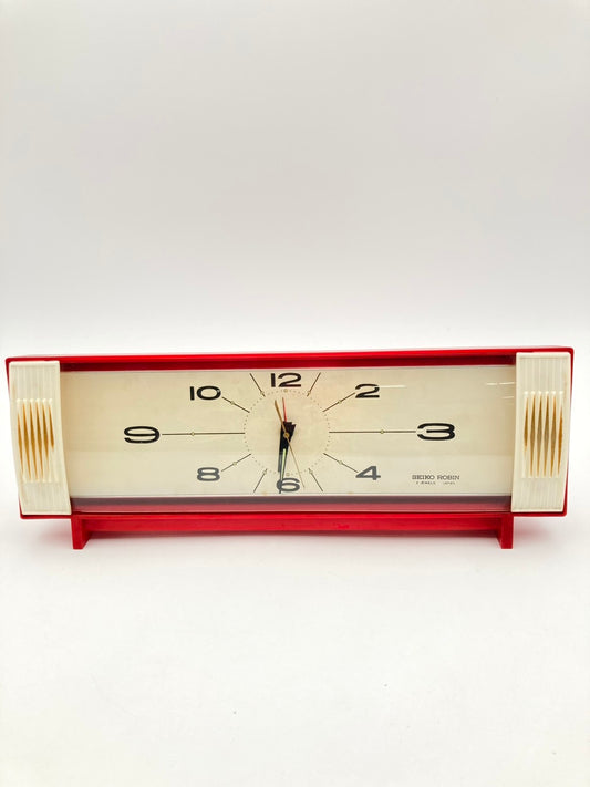 SEIKO ROBIN ロビン 手巻式置き時計 1210-710