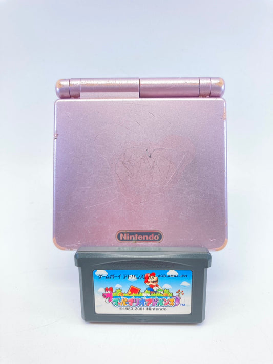任天堂 Nintendo ゲームボーイアドバンスSP 本体【パールピンク】ソフト付き 動作品 1209-706