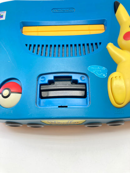 ニンテンドー 64 本体 ポケモン ピカチュウ【ブルー&イエロー】動作OK 付属品付き 1208-705