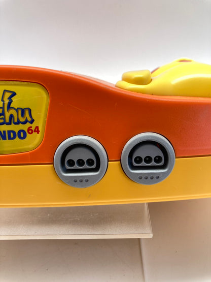 ニンテンドー 64 本体 ポケモン ピカチュウ【オレンジ&イエロー】動作OK 付属品付き 1208-706