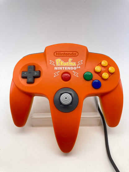 ニンテンドー 64 本体 ポケモン ピカチュウ【オレンジ&イエロー】動作OK 付属品付き 1208-706