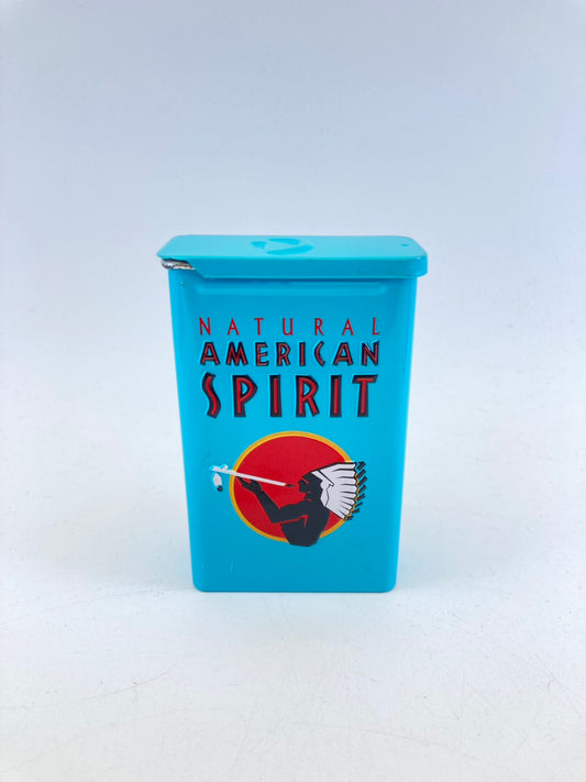アメリカンスピリット たばこ缶 ケース【ターコイズブルー】1216-701