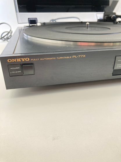 【通電確認済み】ONKYO オンキョー ターンテーブル PL-77X レコードプレーヤー 1216-705