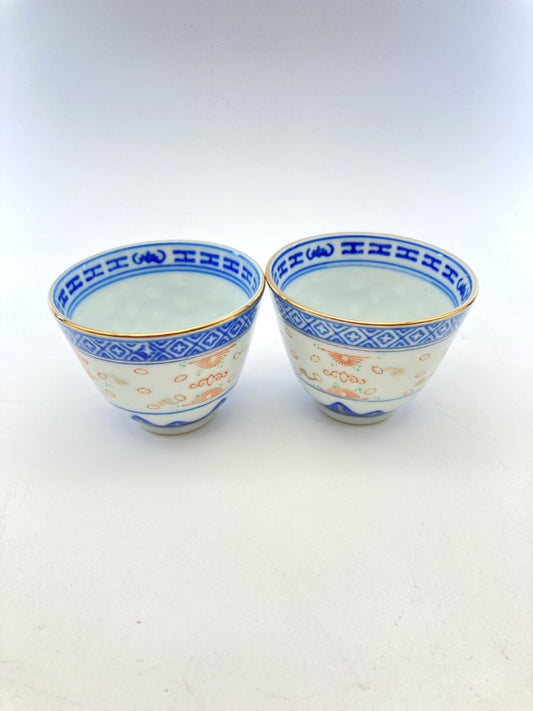 中国茶器 湯呑2個セット 1215-707