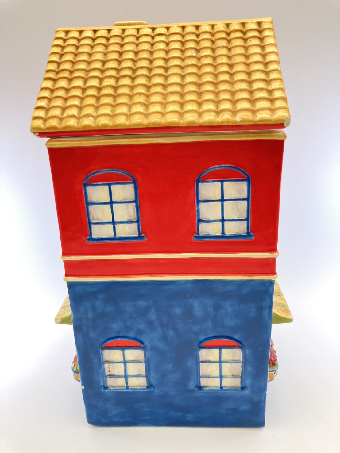 【中古】陶器製建物ミニチュアセット18-354 ミニチュア 1/12 スケール ドールハウス 食器 器 15点セット 陶器小物